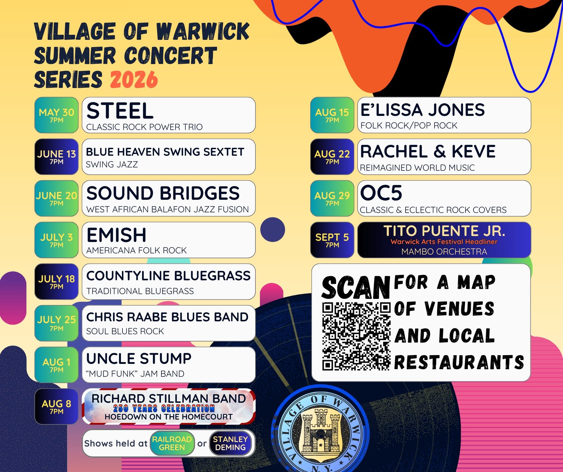 Warwick, NY Village Concert Series
